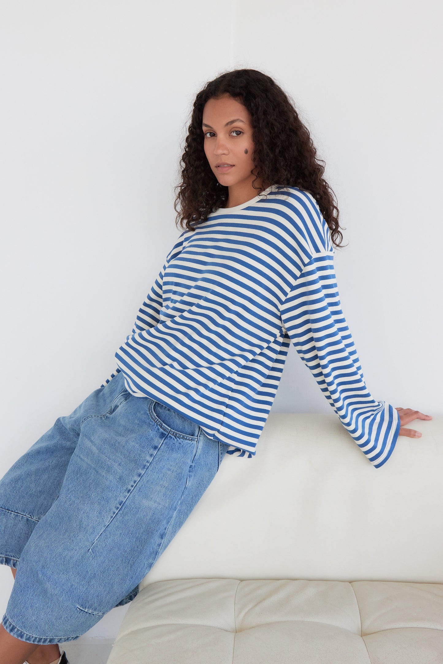 T-SHIRT MONA BLEU
