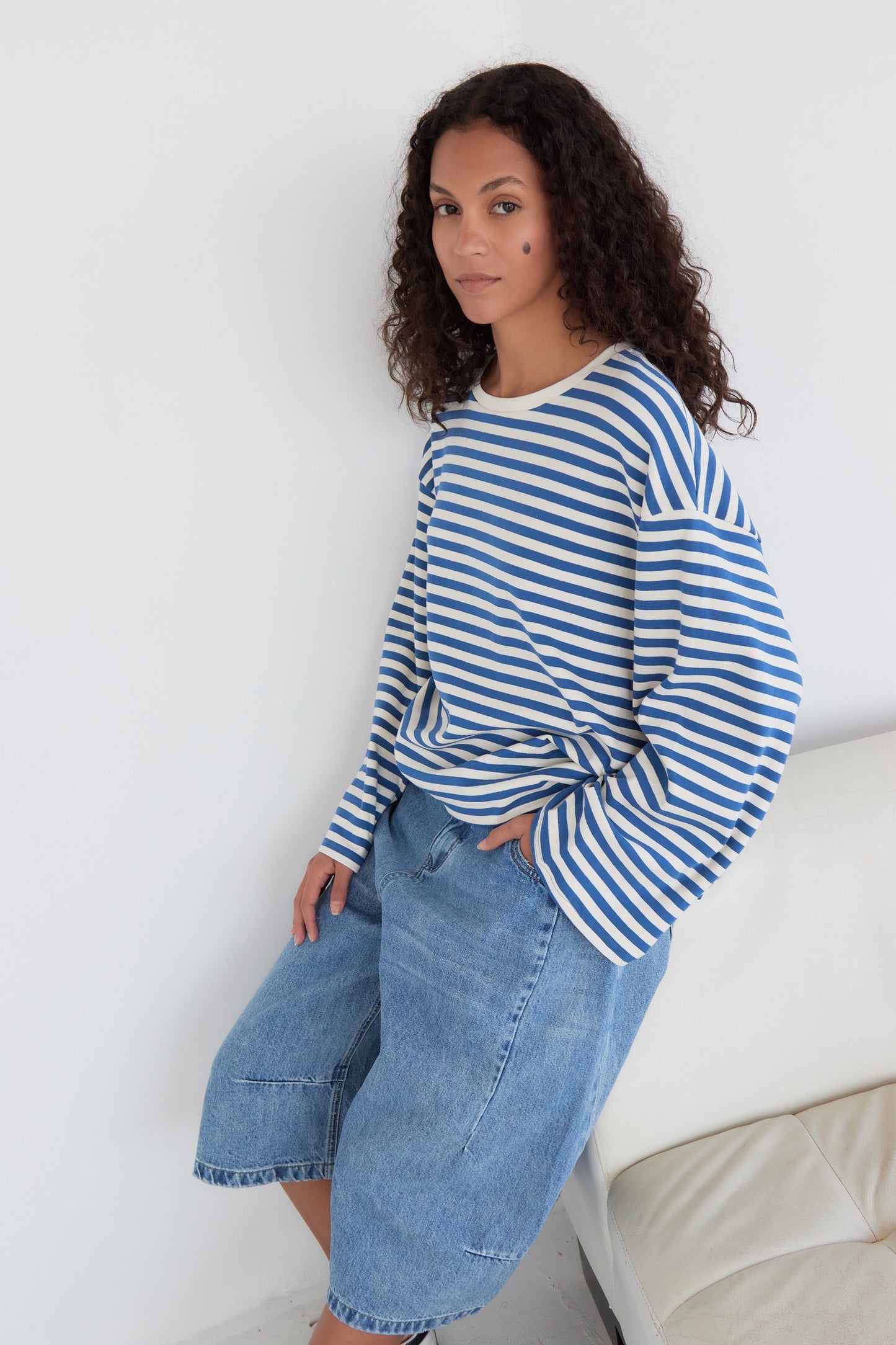 T-SHIRT MONA BLEU