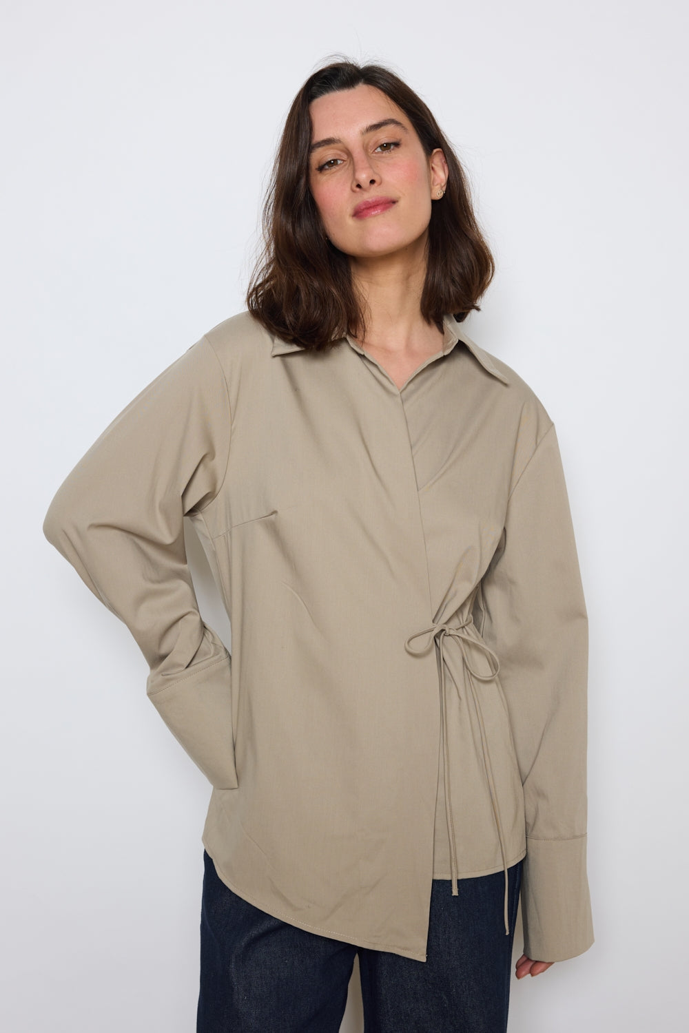 CHEMISE LOIS TAUPE