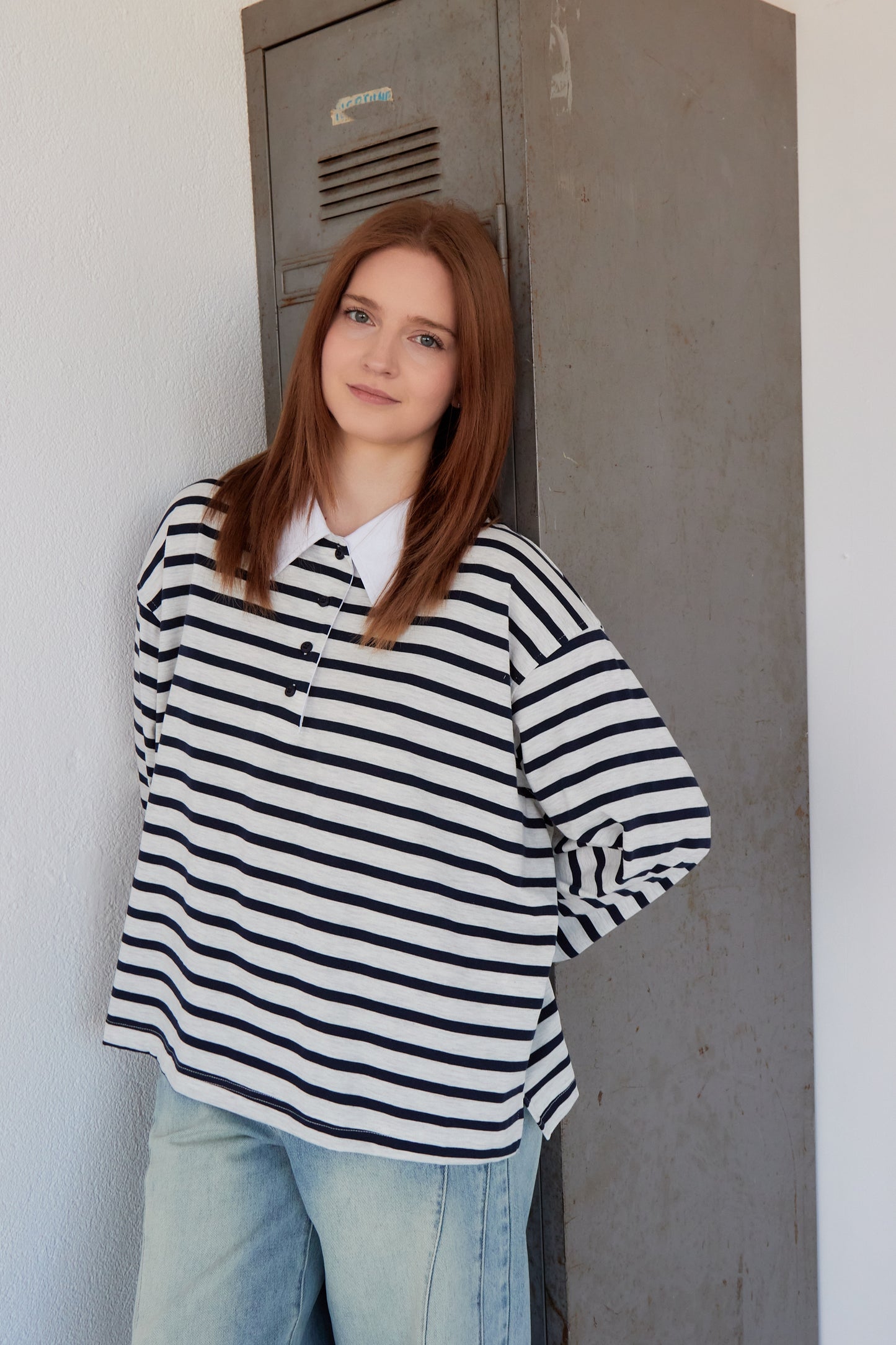 POLO ANEA GRIS CLAIR