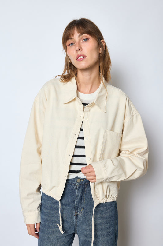 CHEMISE SELENA BEIGE CLAIR