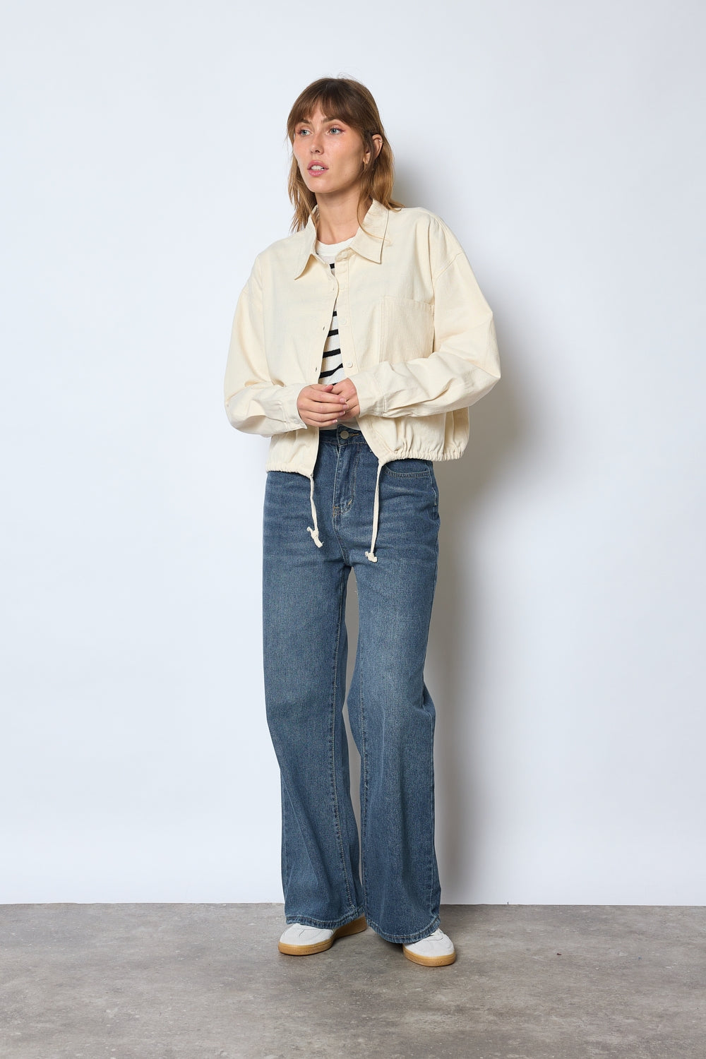 CHEMISE SELENA BEIGE CLAIR