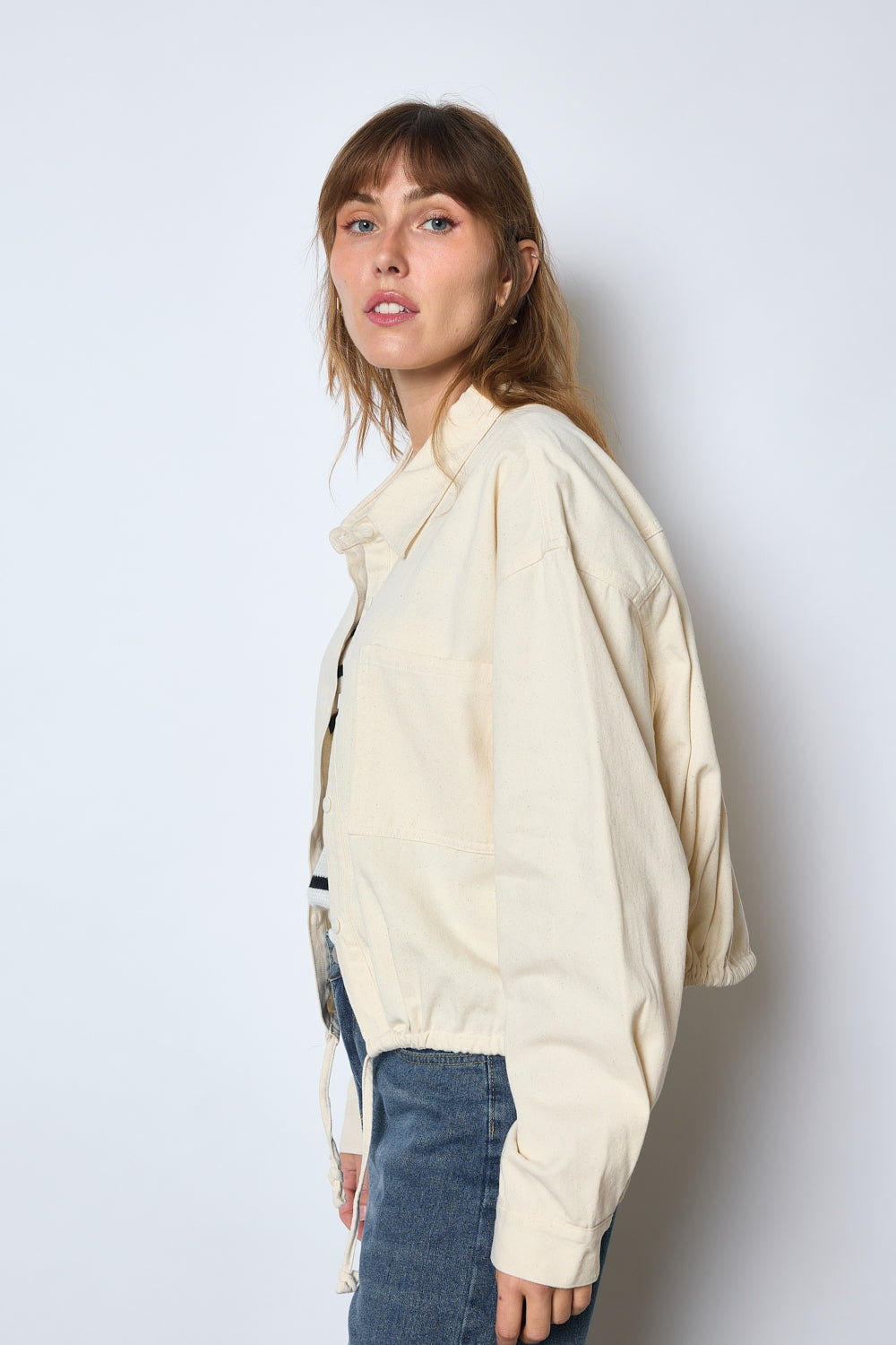 CHEMISE SELENA BEIGE CLAIR