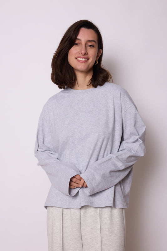 T-SHIRT ELODIE GRIS CLAIR