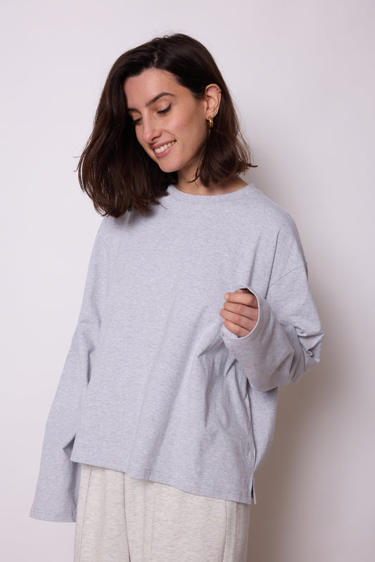 T-SHIRT ELODIE GRIS CLAIR
