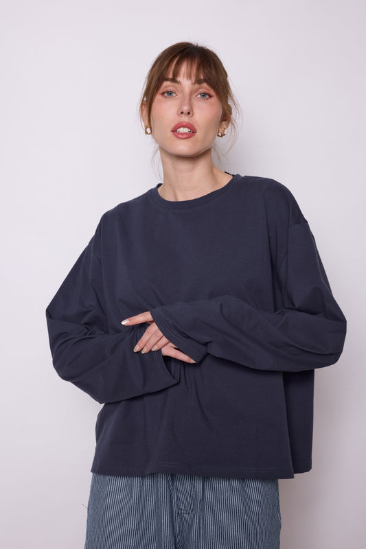 T-SHIRT ELODIE MARINE