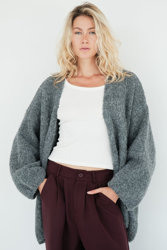 GILET MATHILDE GRIS