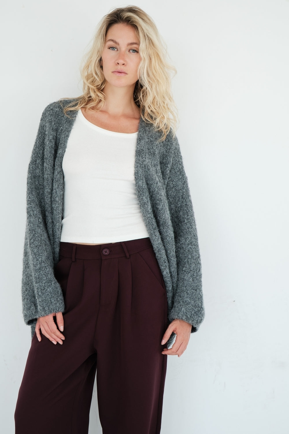 GILET MATHILDE GRIS