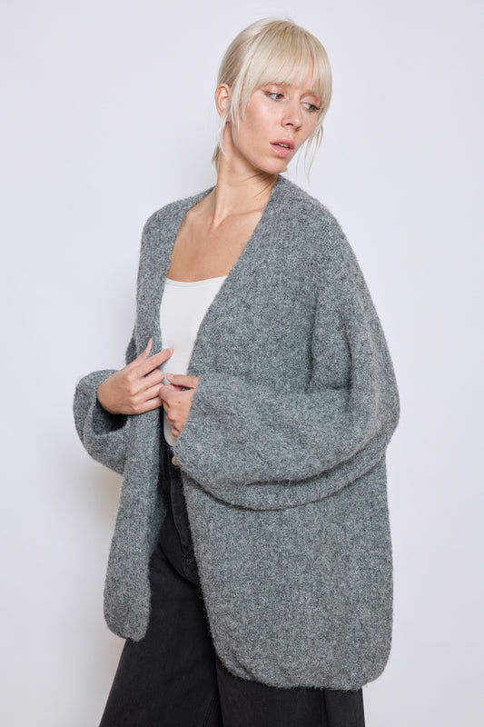 GILET MATHILDE GRIS
