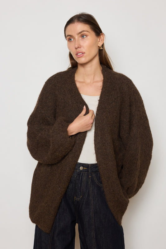 GILET MATHILDE CHOCOLAT