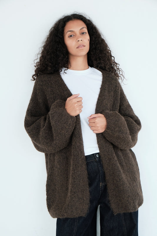 GILET MATHILDE CHOCOLAT