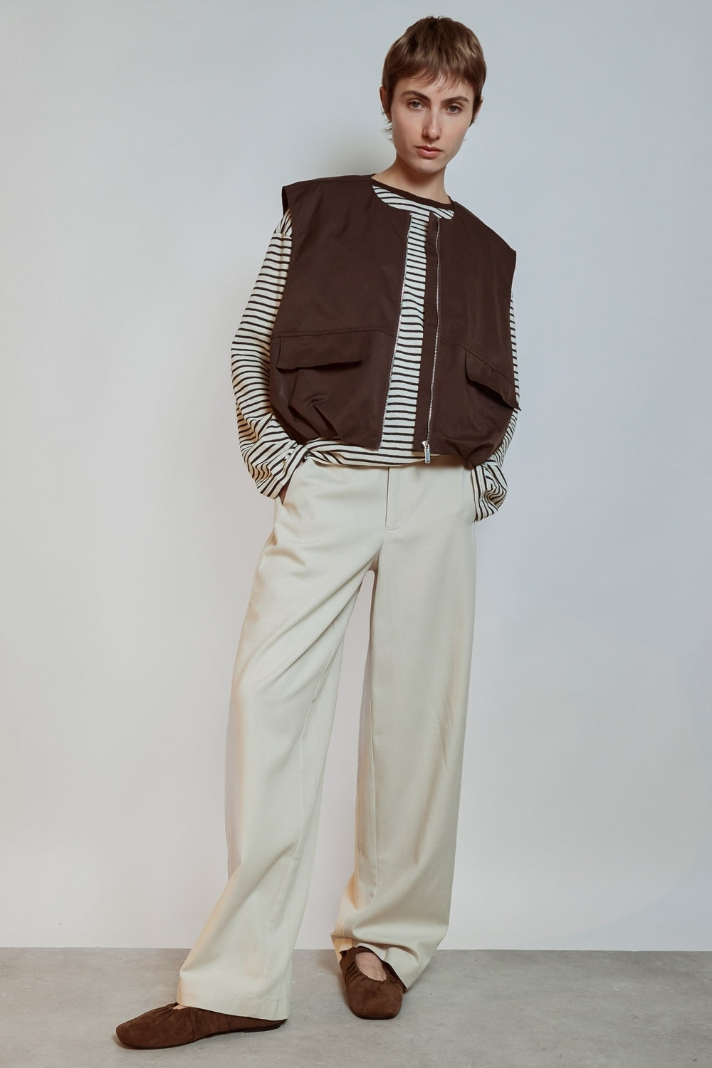 GILET ALIZEE CHOCOLAT