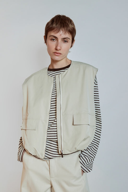 GILET ALIZEE BEIGE