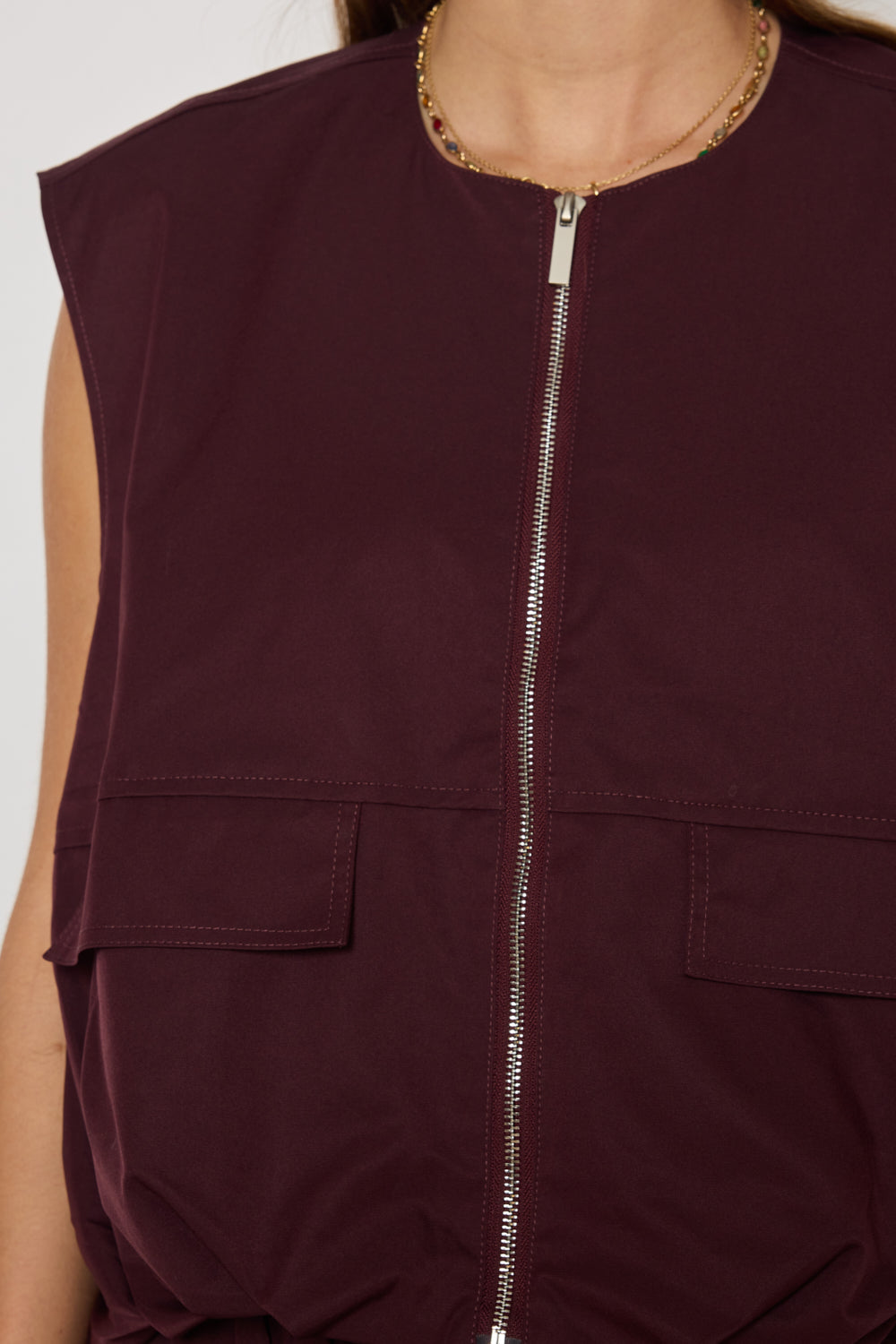 GILET ALIZEE PRUNE
