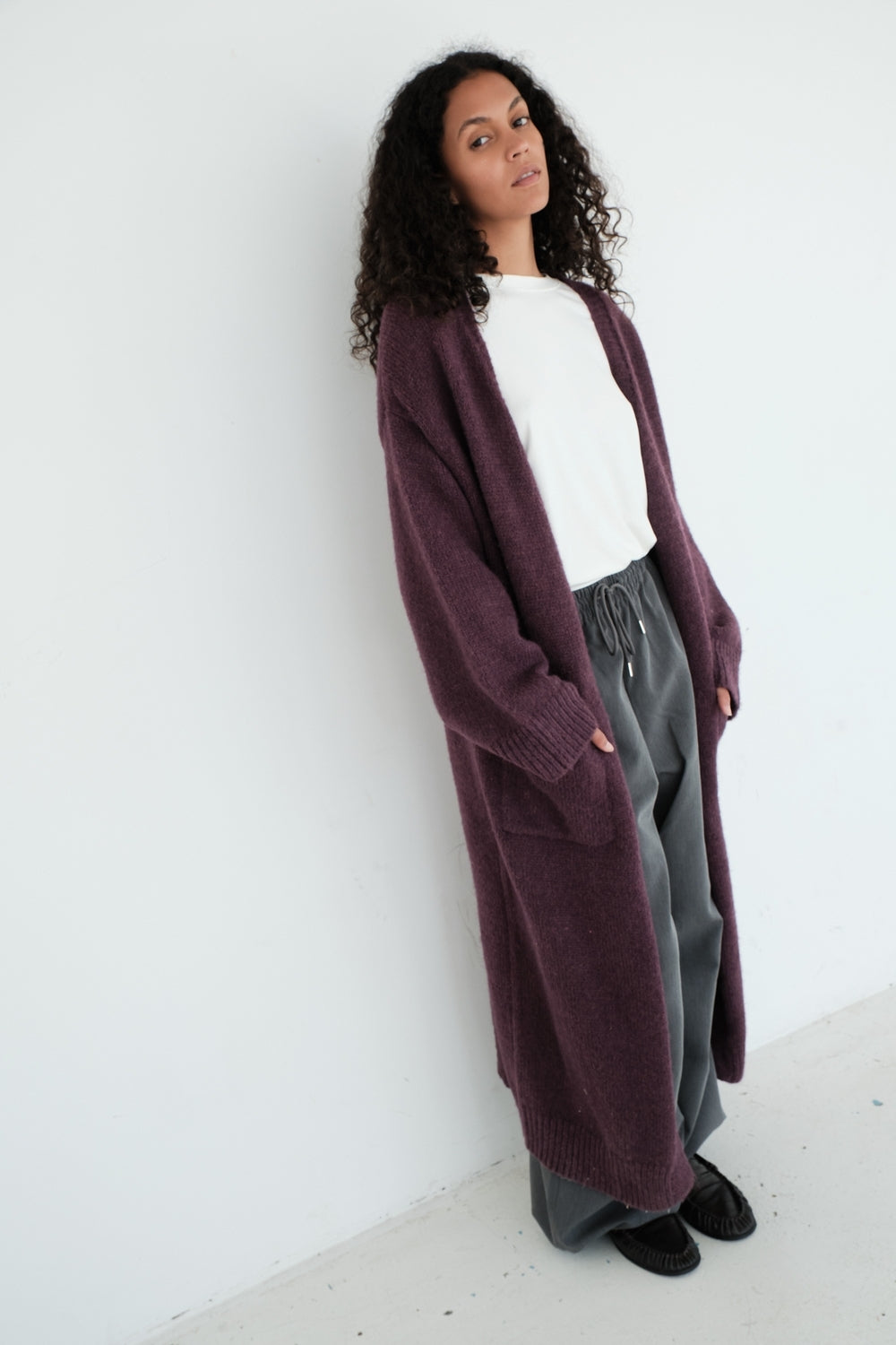 GILET LORE PRUNE