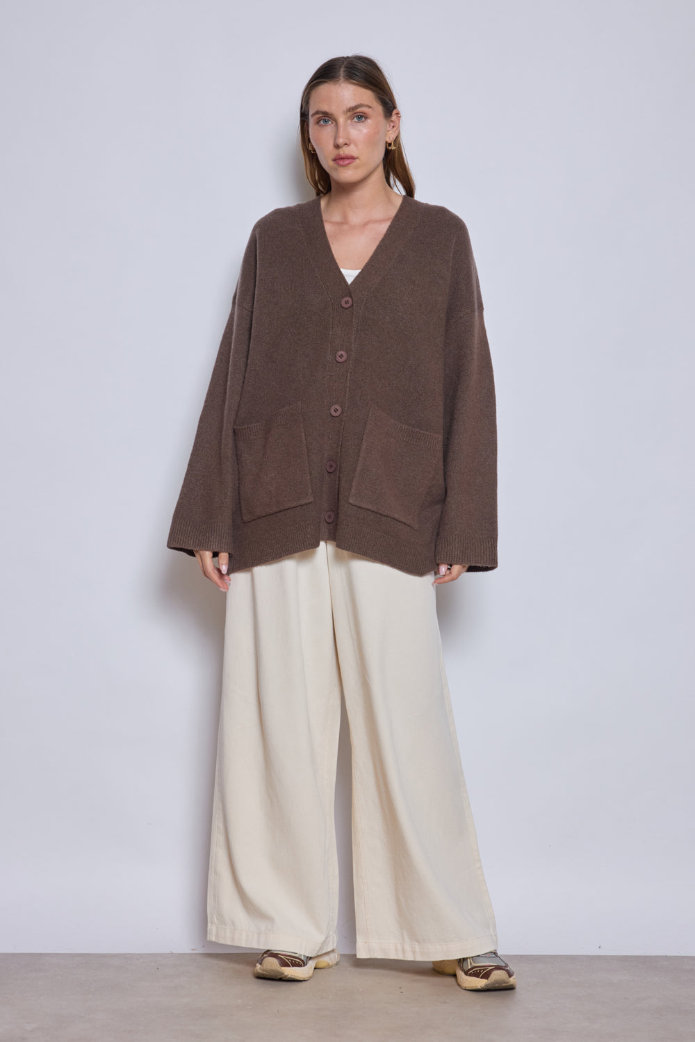 GILET LEANE CHOCOLAT