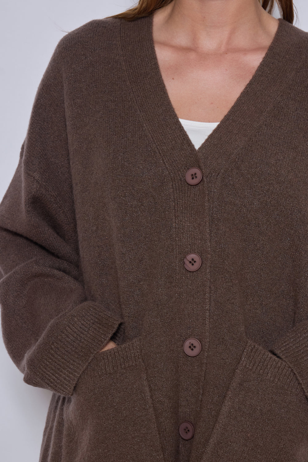 GILET LEANE CHOCOLAT