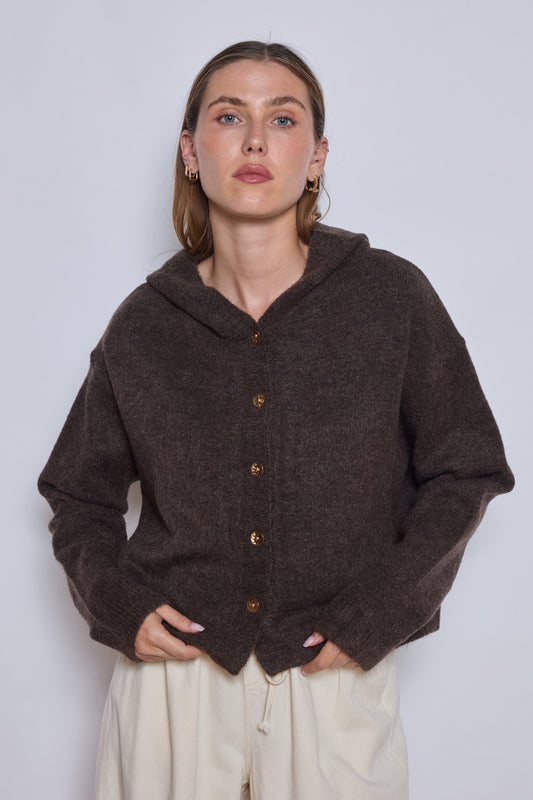 GILET ELINE CHOCOLAT