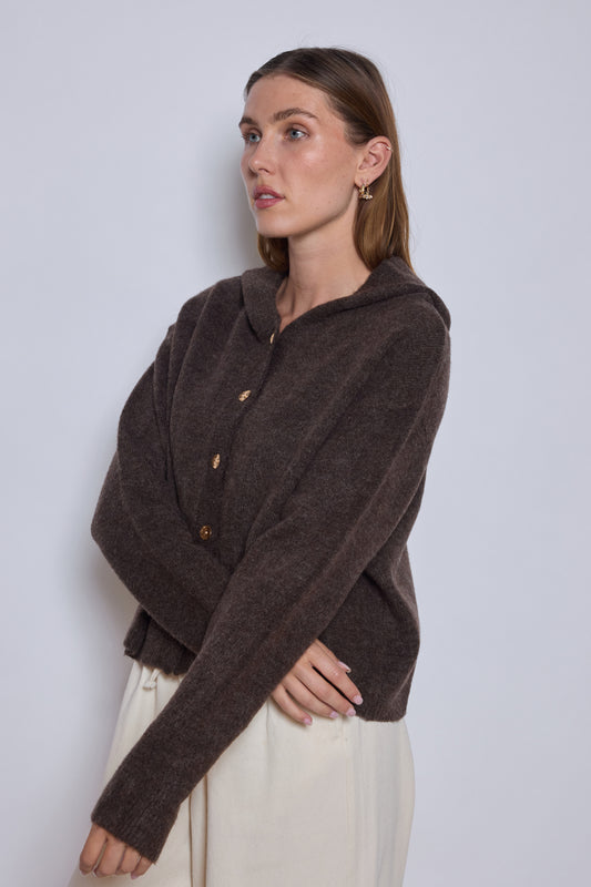 GILET ELINE CHOCOLAT