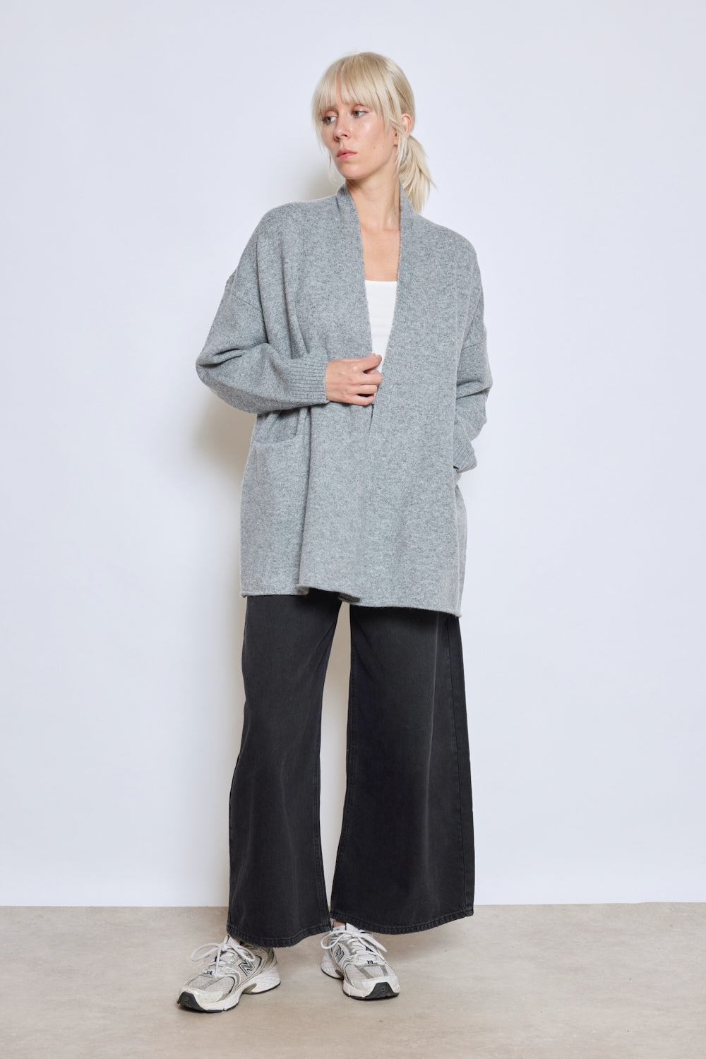 GILET ILYA GRIS CLAIR