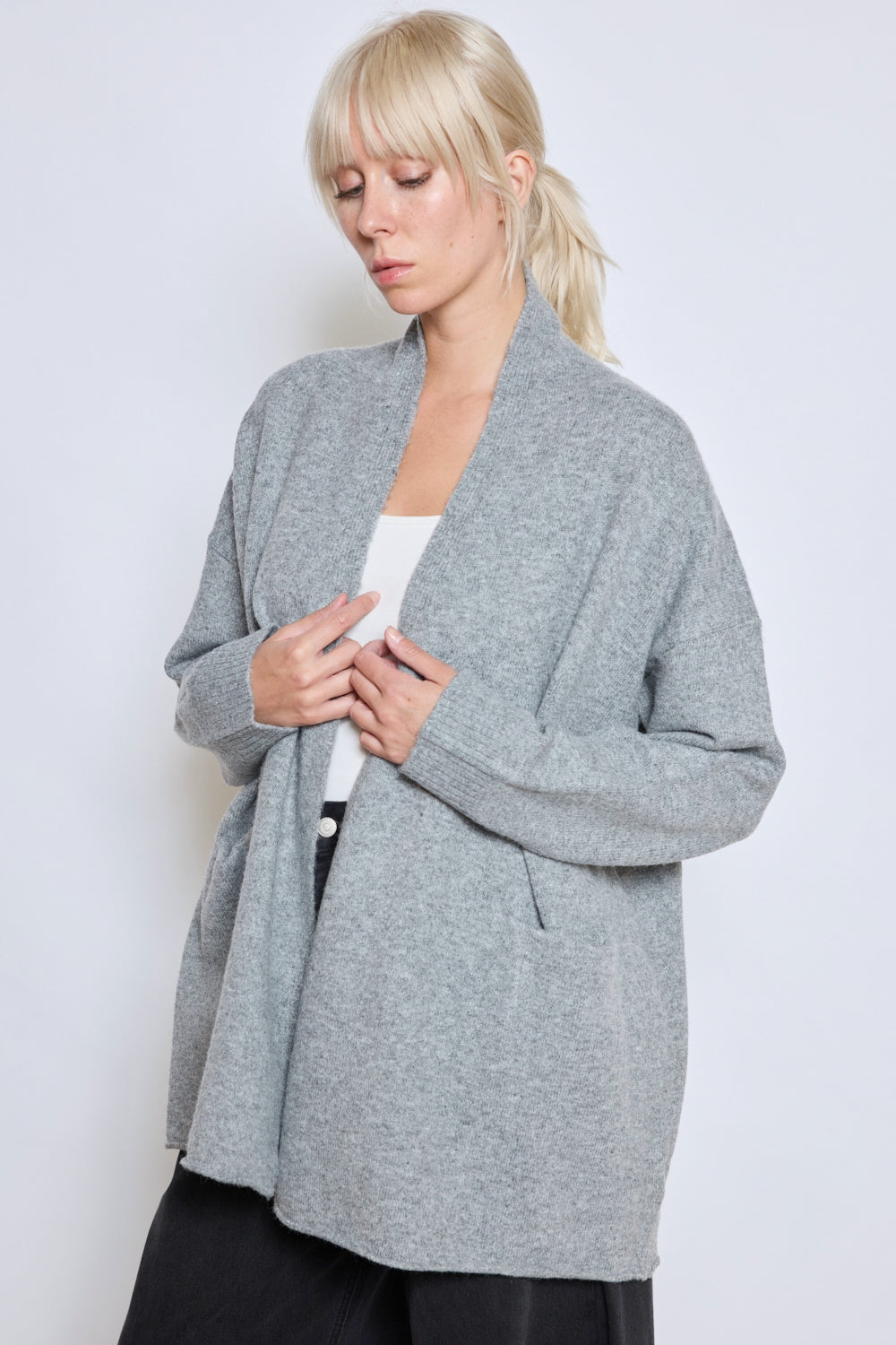 GILET ILYA GRIS CLAIR