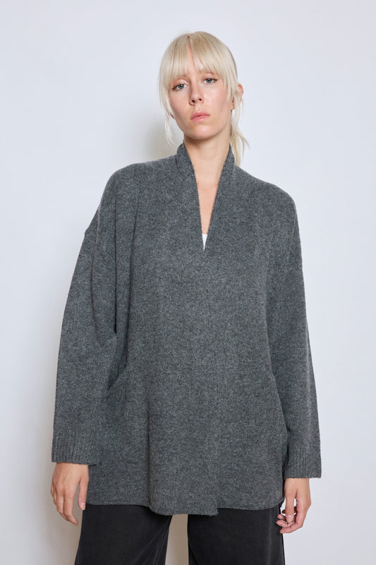 GILET ILYA GRIS FONCE