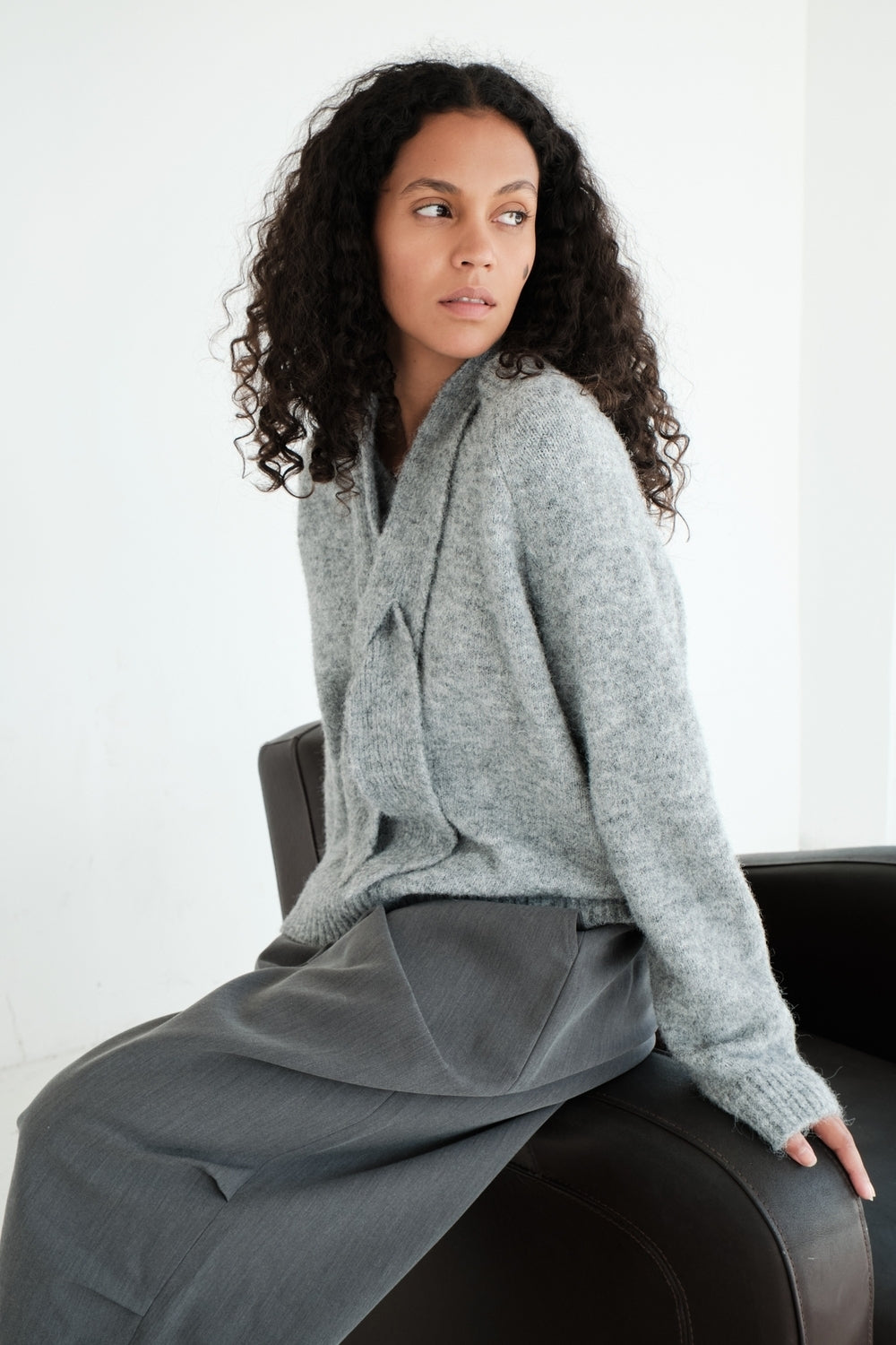 KENZA GREY SWEATER