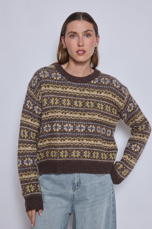 PULL TESSA CHOCOLAT