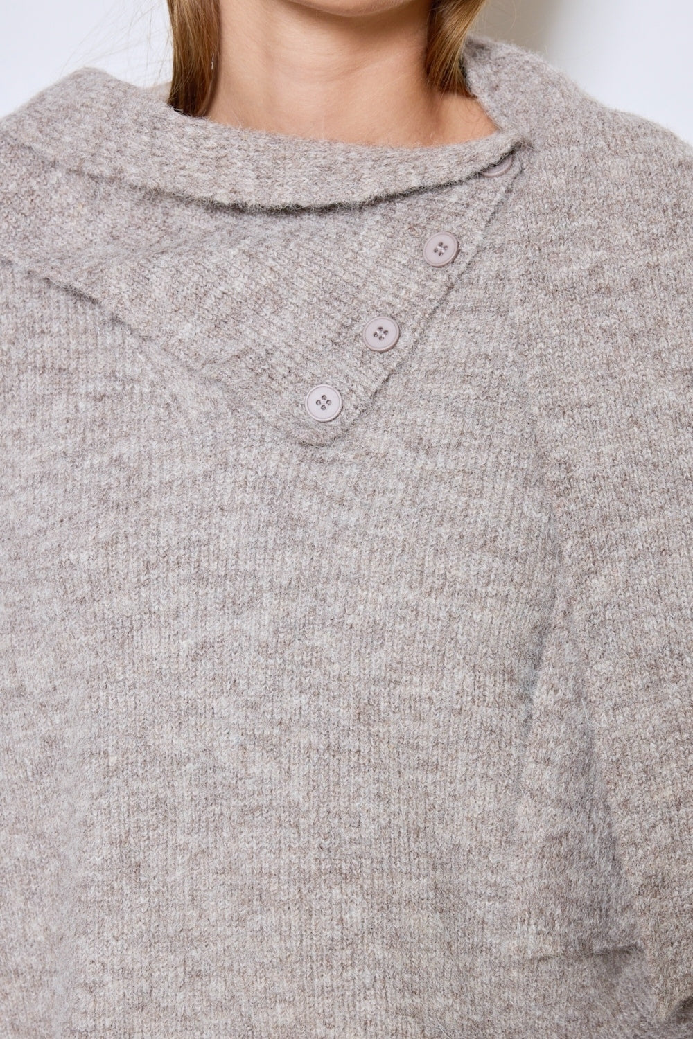 PULL AURELIE TAUPE