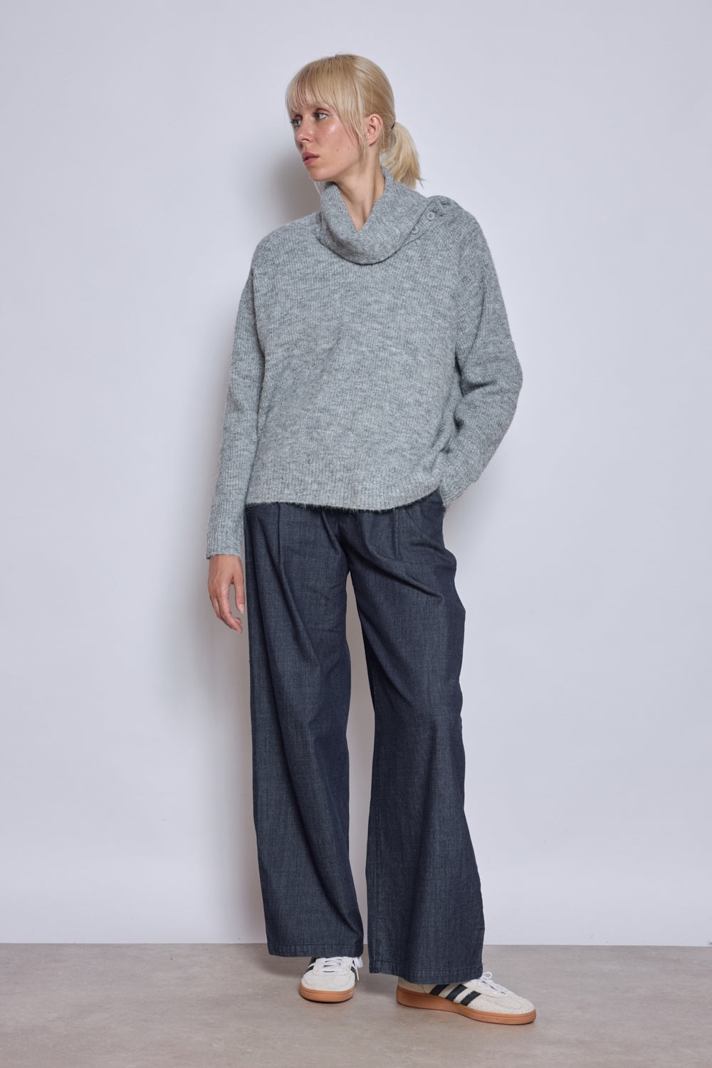 PULL AURELIE GRIS
