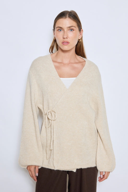 PULL PORTEFEUILLE LOU BEIGE