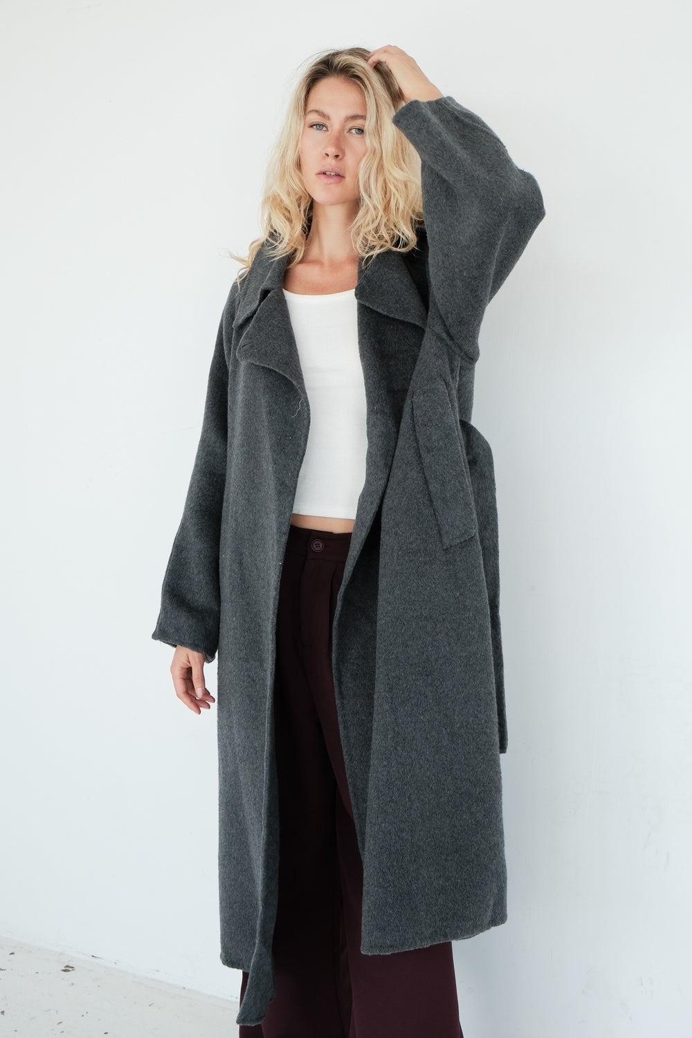 MANTEAU CATHY GRIS