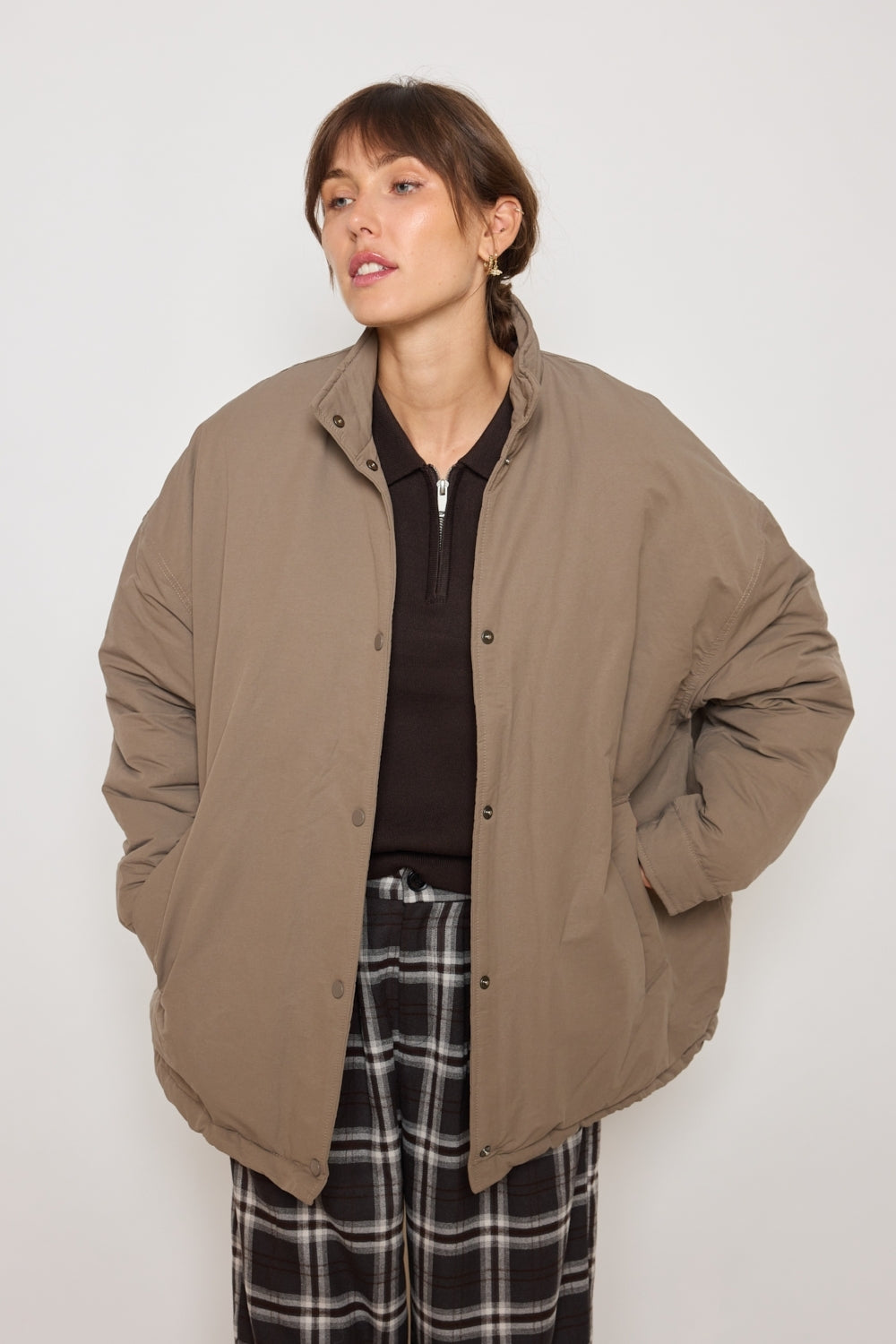 MANTEAU LOLA TAUPE