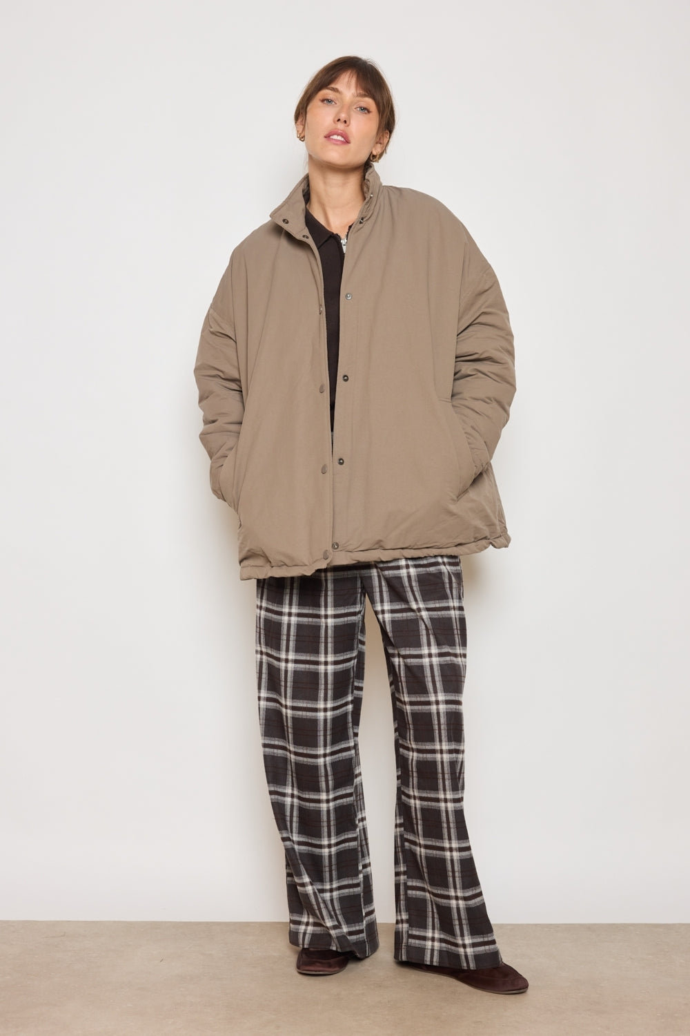 MANTEAU LOLA TAUPE