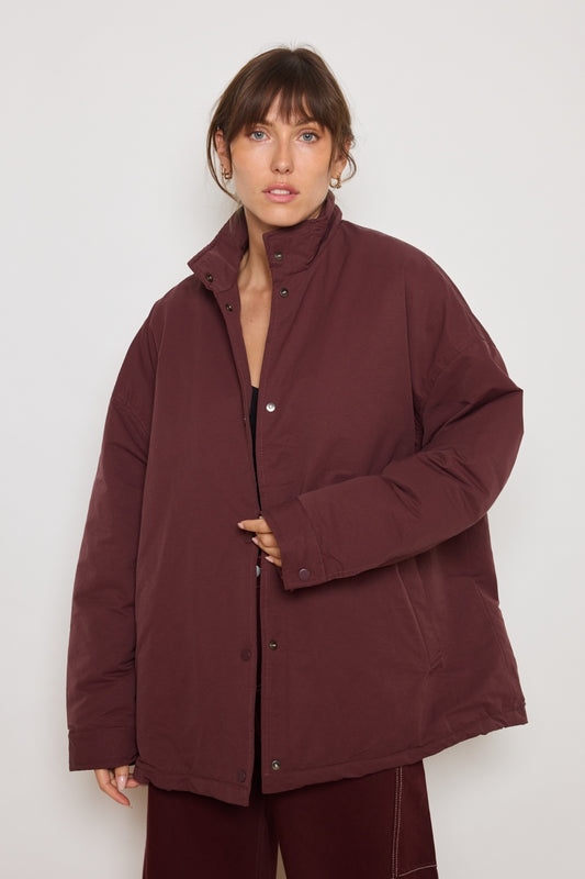 MANTEAU LOLA PRUNE