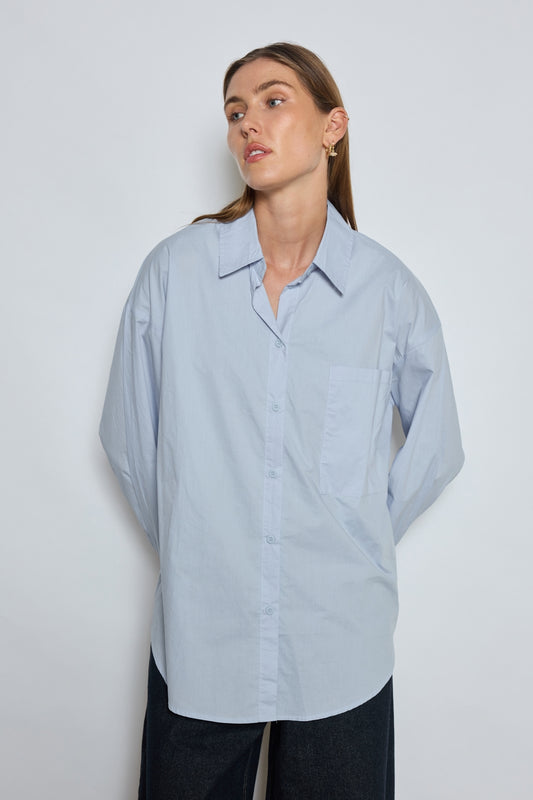 CHEMISE LETTY BLEU CIEL