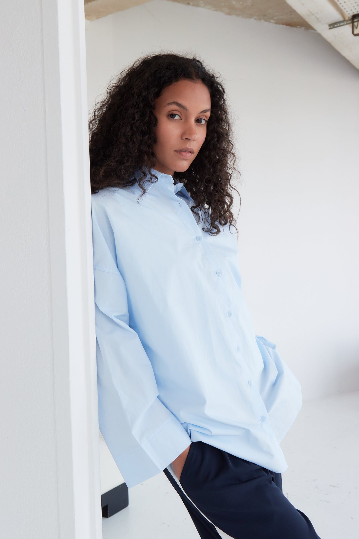 CHEMISE OLGA BLEU CIEL