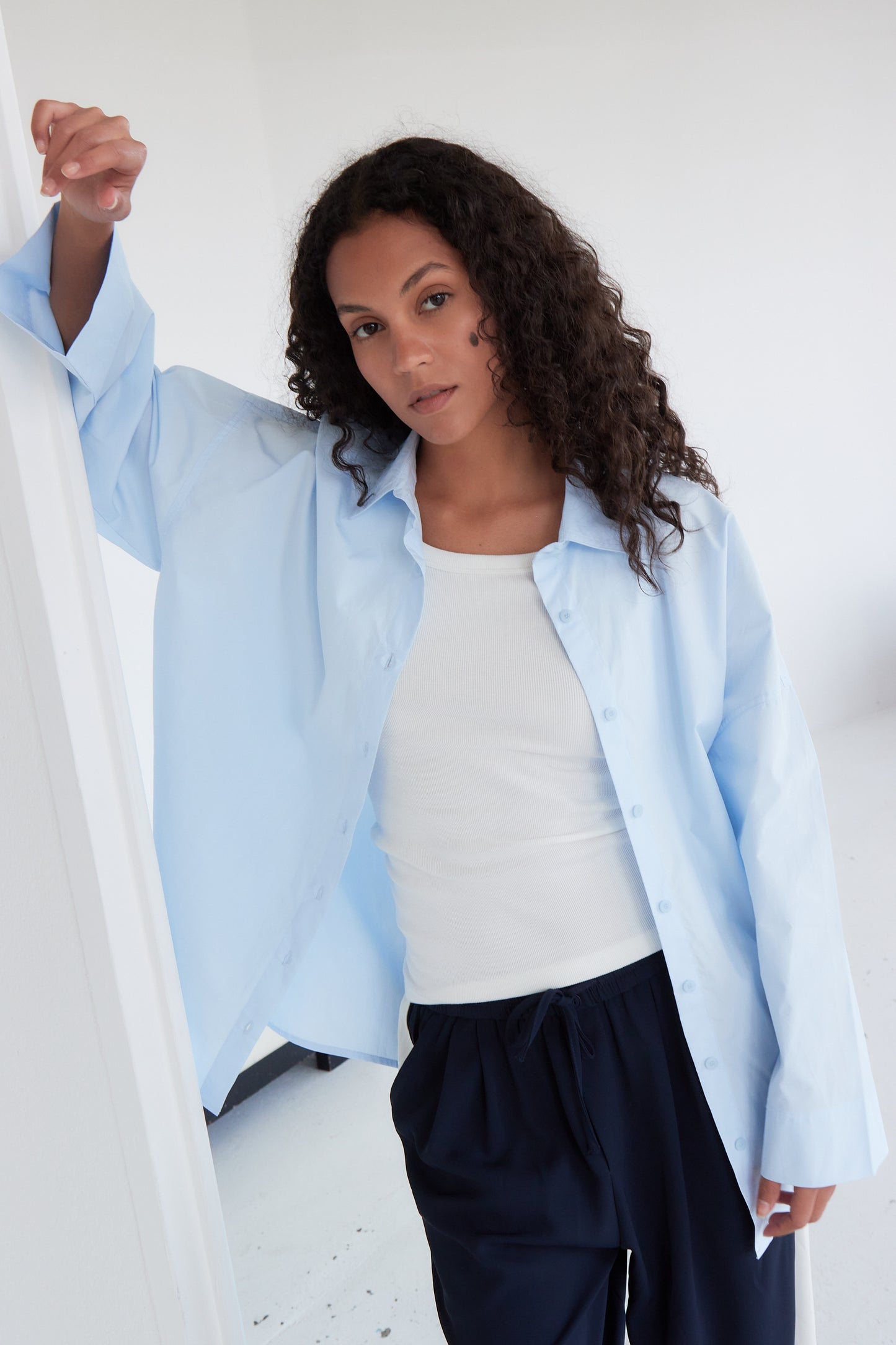CHEMISE OLGA BLEU CIEL