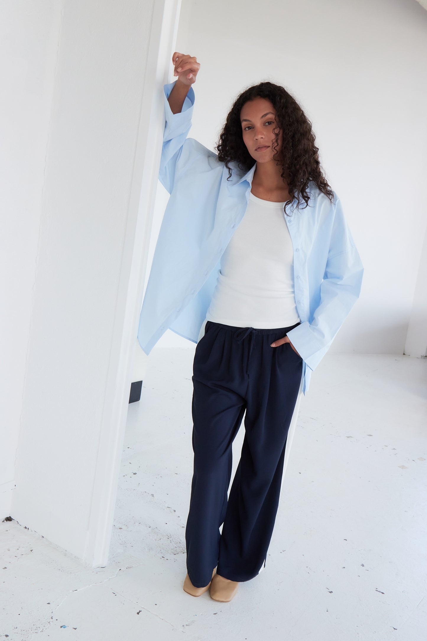 CHEMISE OLGA BLEU CIEL