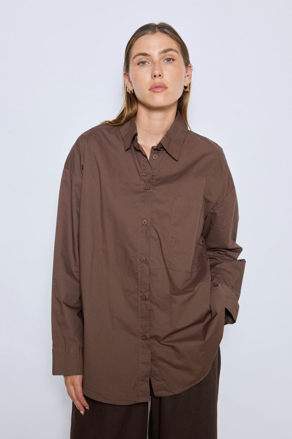 CHEMISE LETTY CHOCOLAT