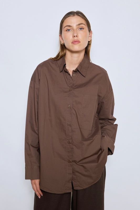 CHEMISE LETTY CHOCOLAT