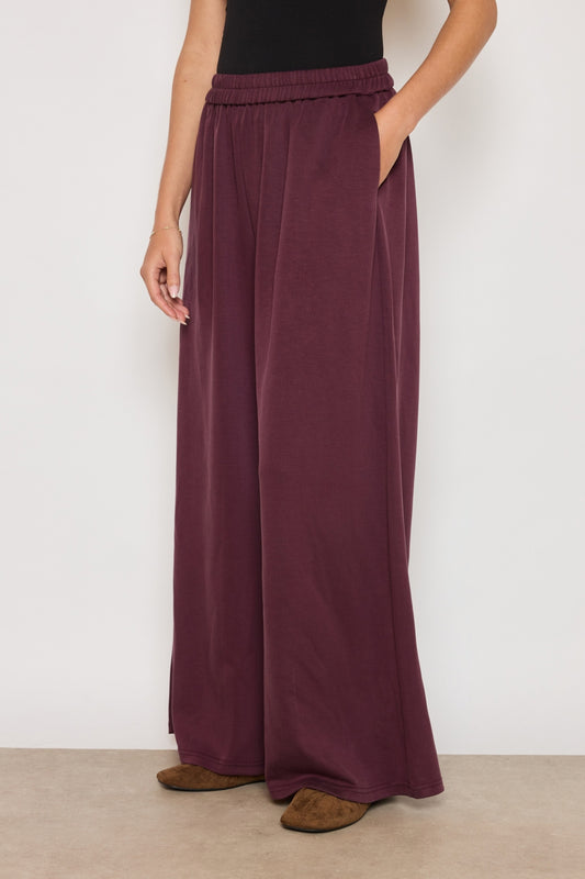 PANTALON COLIN PRUNE