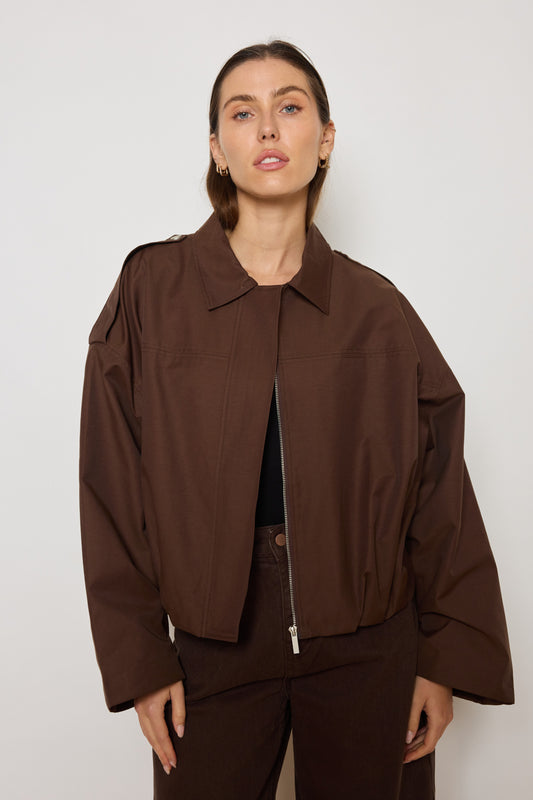 VESTE HELOISE CHOCOLAT