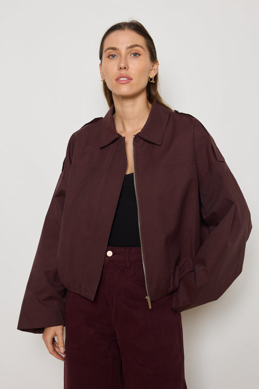 VESTE HELOISE PRUNE