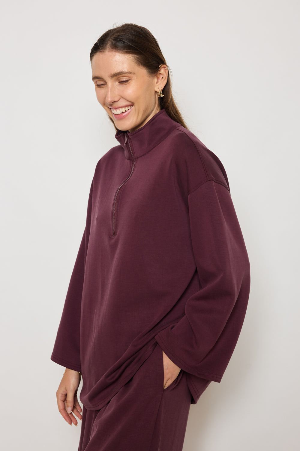SWEAT VERO PRUNE