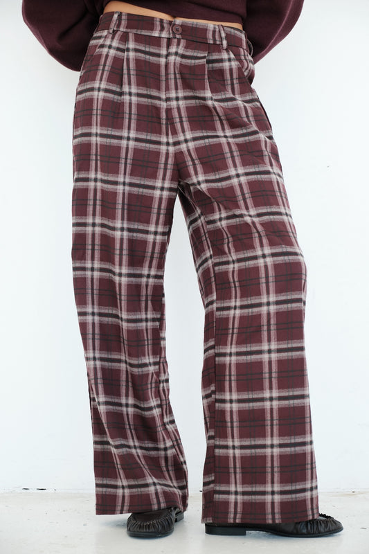PANTALON ADELE BORDEAUX