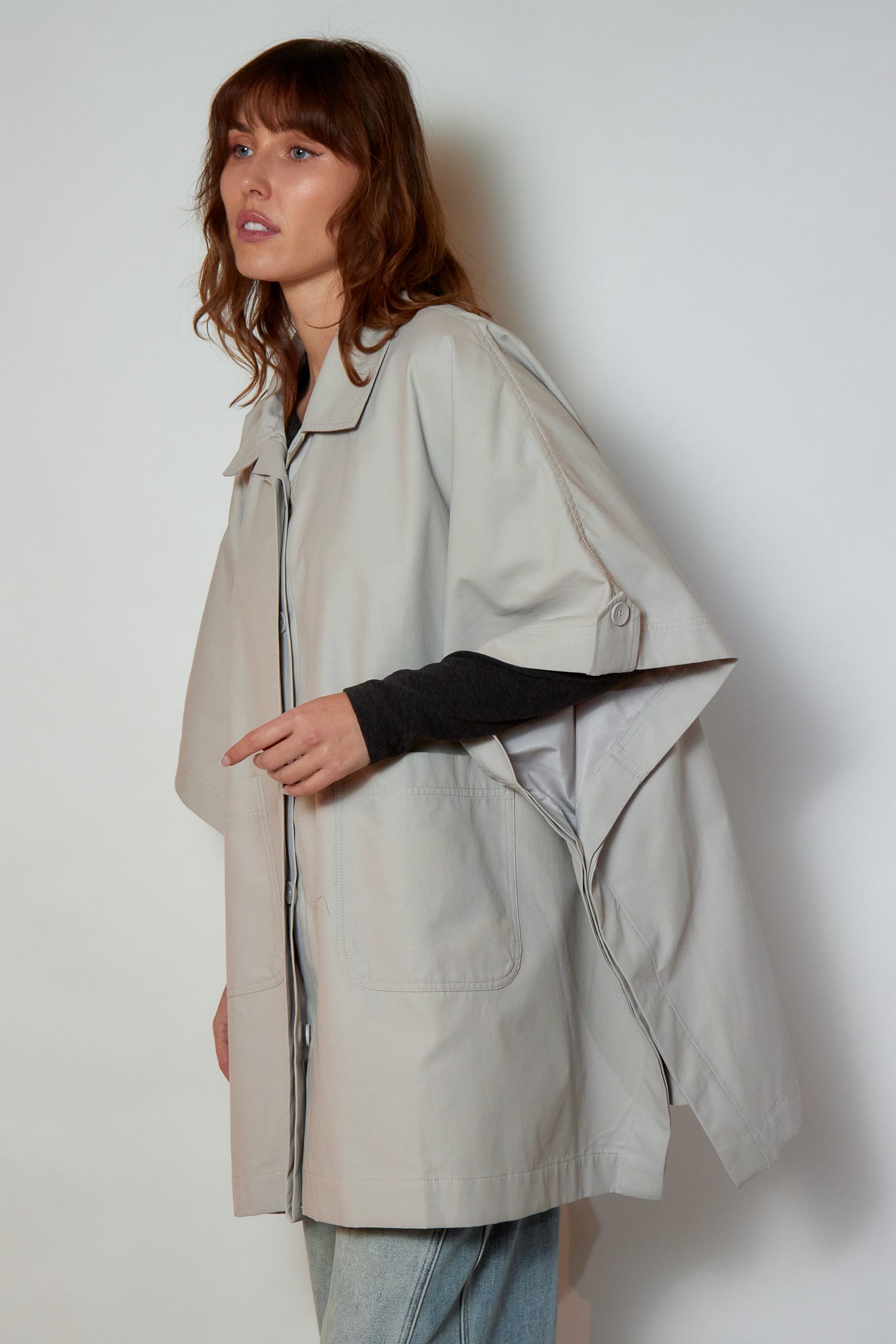 TRENCH LAURE GRIS