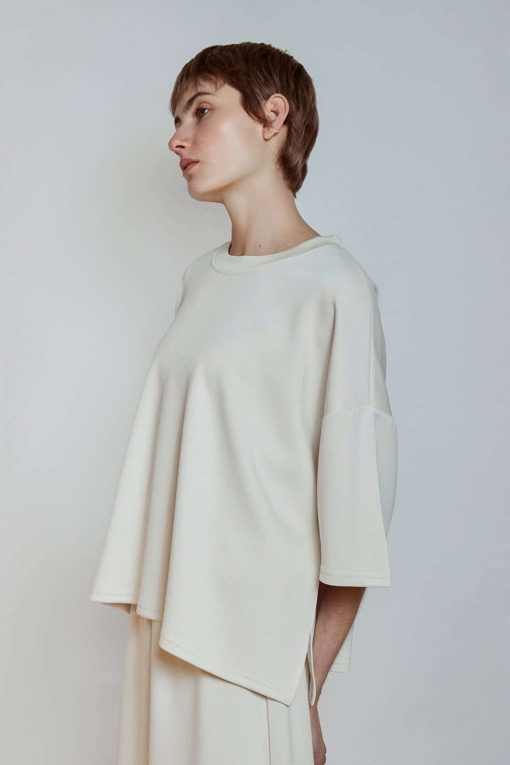 T-SHIRT PELA ECRU