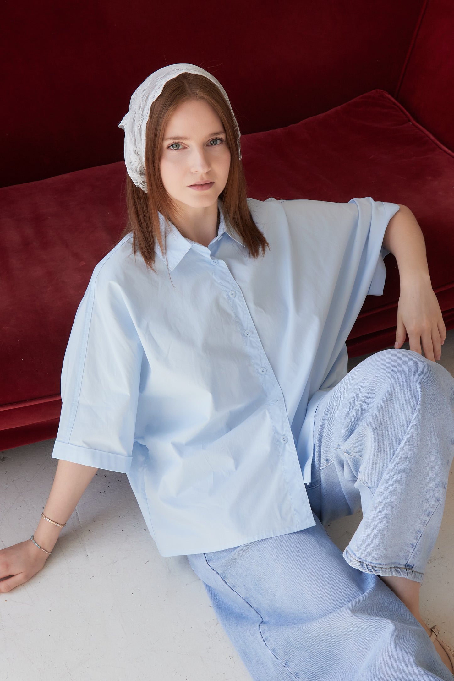 CHEMISE CORY BLEU CIEL