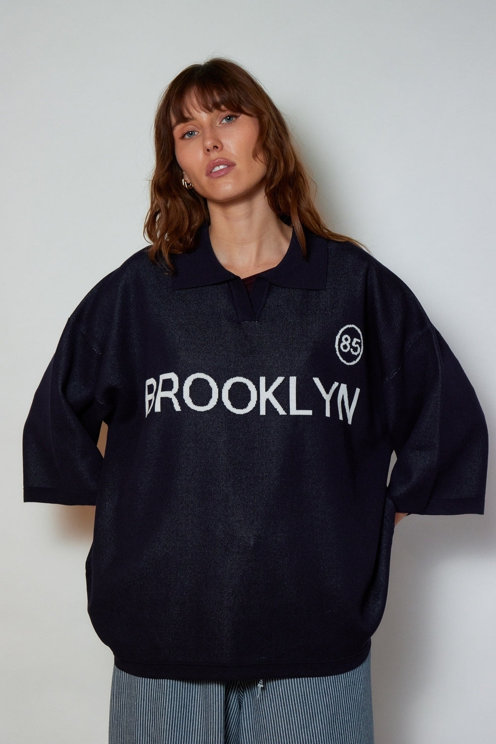 T-SHIRT MAILLE BROOKLYN MARINE